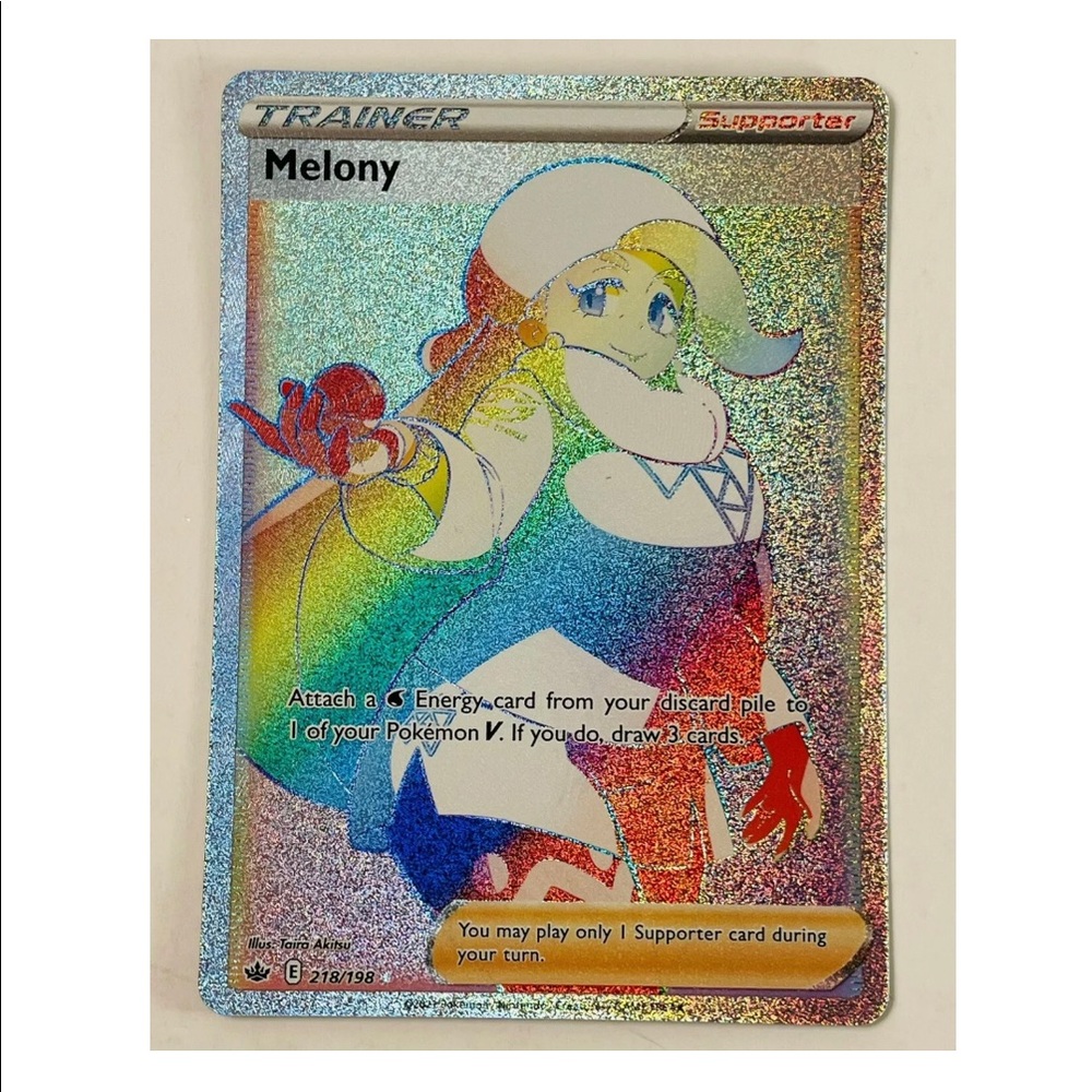 Pokemon Chilling Reign Rainbow Full Art Secret Rare Melony 218/198 NEW